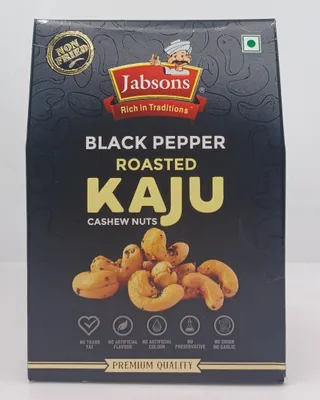 JABSONS CASHEW NUTS BLACK PEPPER ROASTED 200G