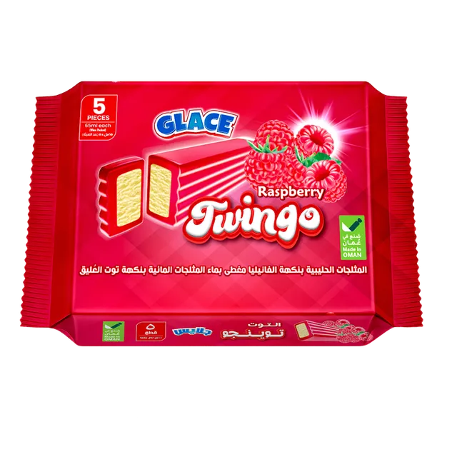 GLACE ICE CREAM RASPBERRY TWINGO 65MLX5