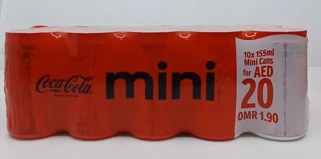 COCA COLA DRINK ZERO SUGAR 155MLX10