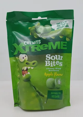 CHEWITS SOUR BITES XTREME APPLE 115G