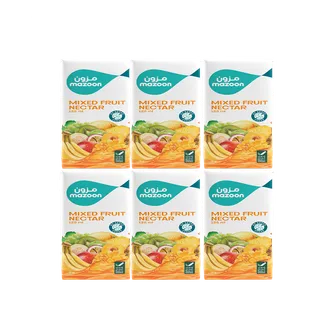 MAZOON JUICE MIXED FRUIT NECTAR 125MLX6