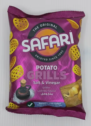 HUNTERS SAFARI POTATO CHIPS SALT & VINEGAR 15G