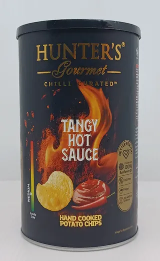 HUNTERS POTATO CHIPS TANGY HOT SAUCE 150G