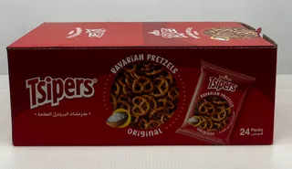 TSIPERS PRETZELS BAVARIAN ORIGINAL 25GX24