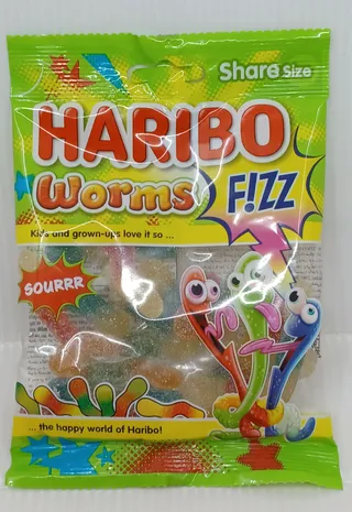 HARIBO JELLY WORM FIZZ 70G