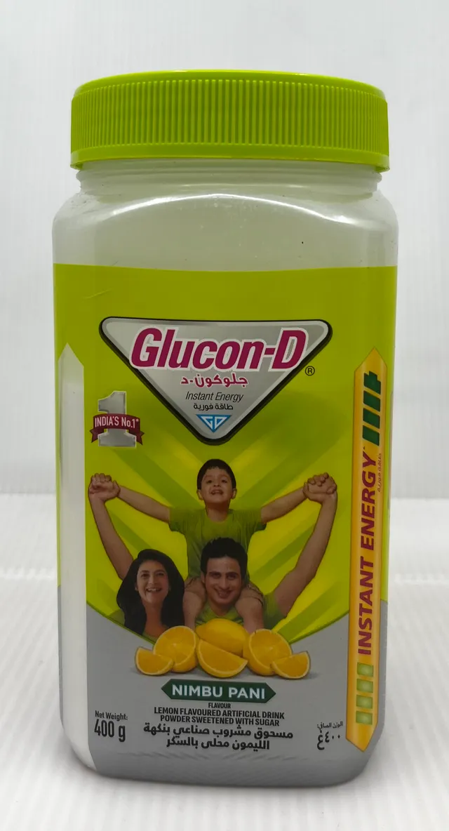 GLUCON D NIMBU PANI LEMON FLAVOURED DRINK POWDER 400G