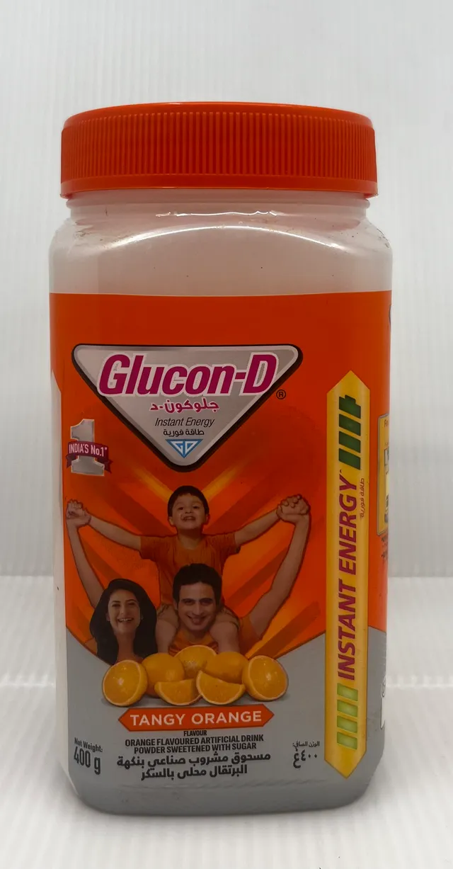 GLUCON D TANGY ORANGE FLAVOURED DRINK POWDER 400G