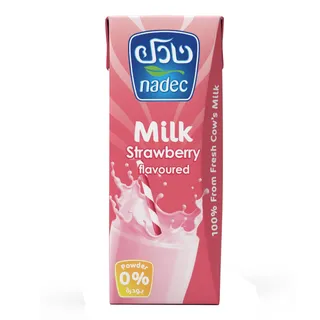 نادك حليب بنكهة فراولة UHT 185ML