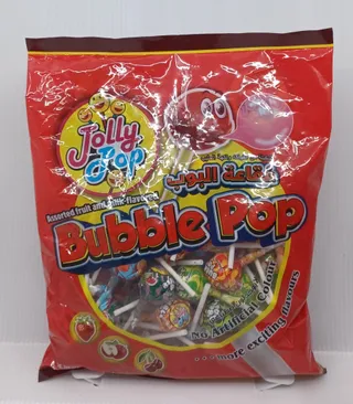 JOLLY LOLLIPOPS BUBBLE POP 672G