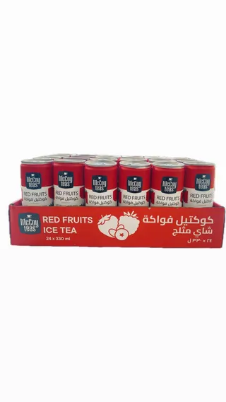 MCCOY CEYLON ICE TEA RED FRUITS 330MLX24