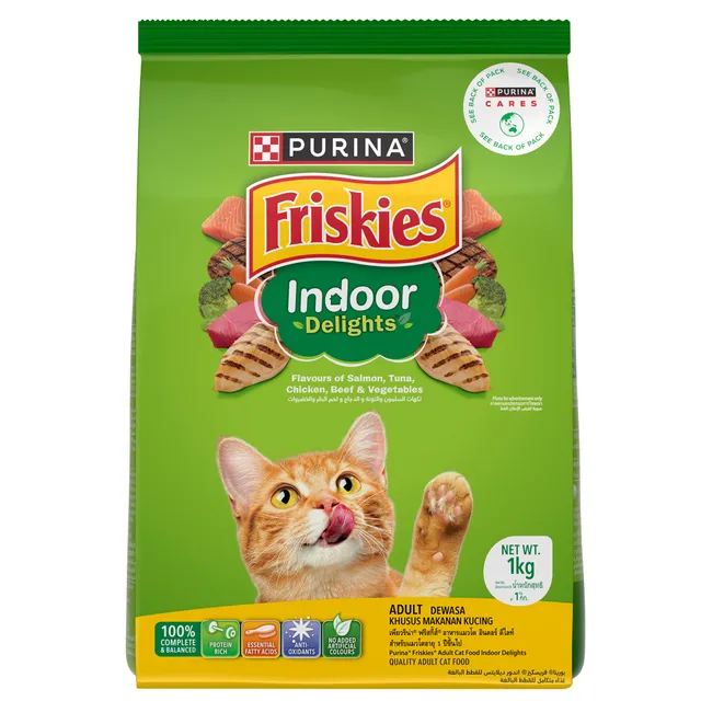 PURINA FRISKIES CAT FOOD INDOOR DELIGHTS 1KG