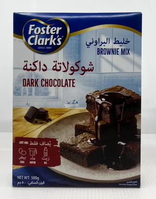 FOSTER CLARKS BROWNIE MIX DARK CHOCOLATE 500G
