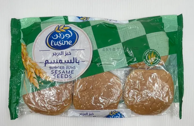 LUSINE BURGER BUNS SESAME SEEDS 400G