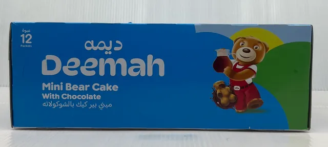 DEEMAH MINI BEAR CAKE WITH CHOCOLATE 30GX12