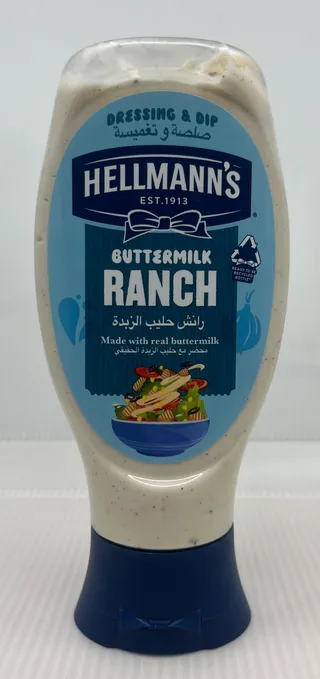 HELLMANNS تتبيلة وغمس رانش حليب زبدة 415G