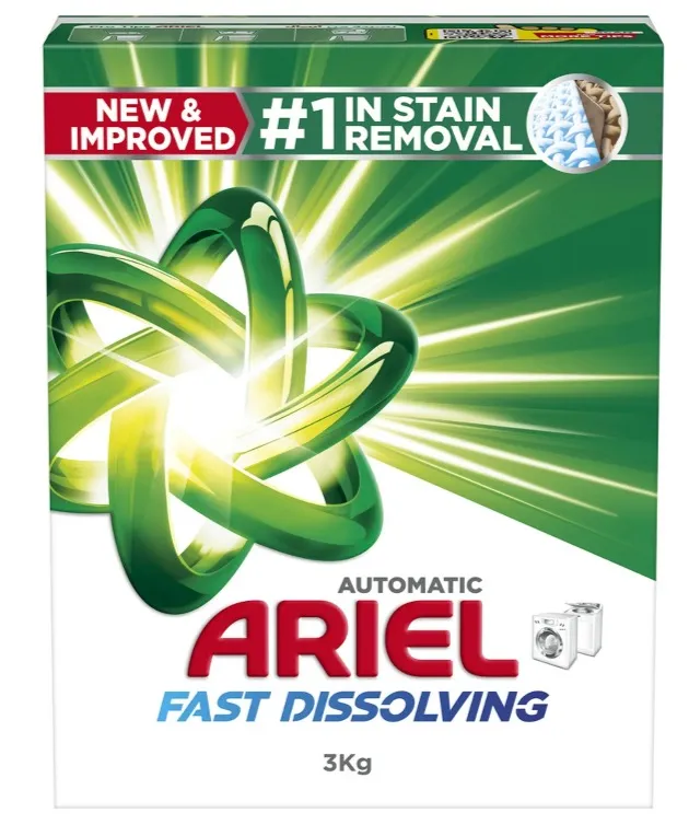 ARIEL DETERGENT POWDER TICK GREEN 3KG