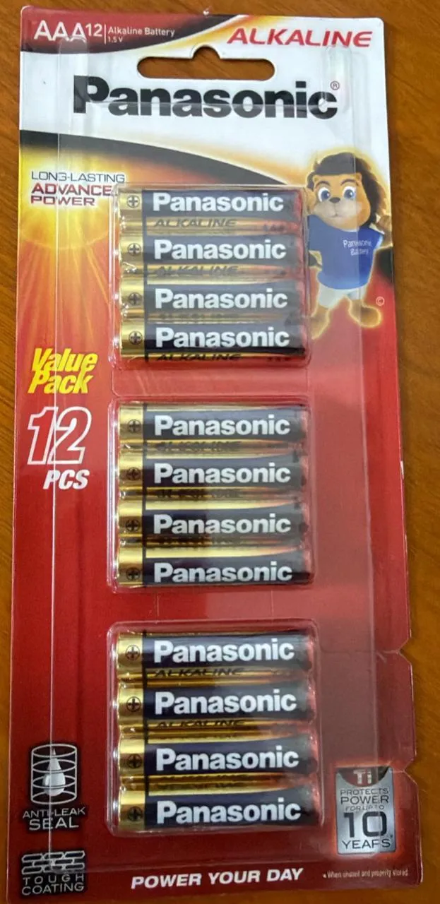 PANASONIC ALKALINE BATTERY PROMO AA 12S
