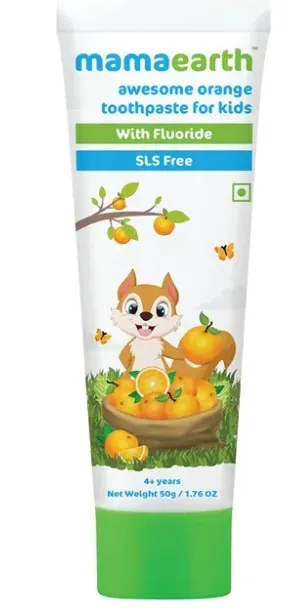 MAMA EARTH KIDS TOOTHPASTE ORANGE 50G