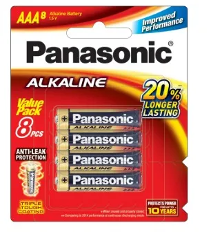 باناسونيك بطارية ألكالاين AAA 8S
