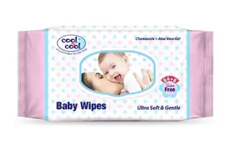 COOL & COOL BABY WIPES CHAMOMILE+ALOE VERA PROMO 72S