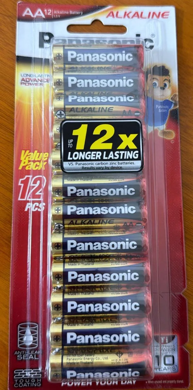 PANASONIC ALKALINE BATTERY PROMO AAA 12S