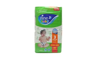 Fine Baby Diaper Jumbo Pack Large 7-14Kg 48 pcs