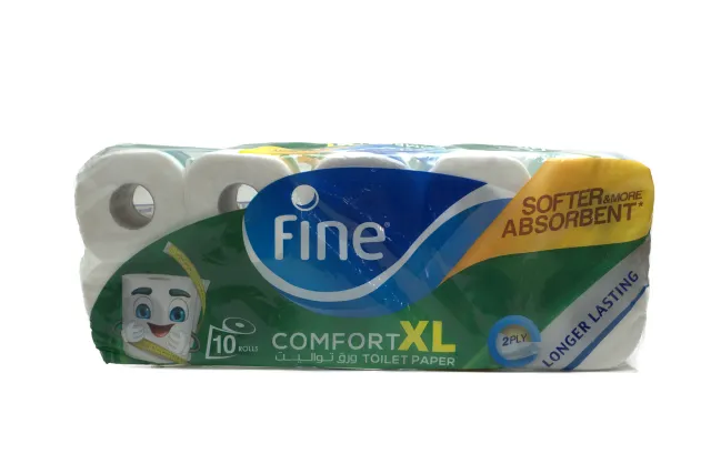 Fine Toilet Paper Cmt Xl 250 Sheets 2 Ply 10 pcs