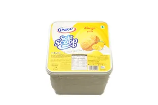 Unikai Soft Scoop Mango Ice Cream 4 Litres